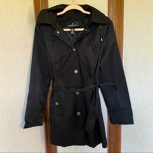 London Fog (M) Fitted Black Coat